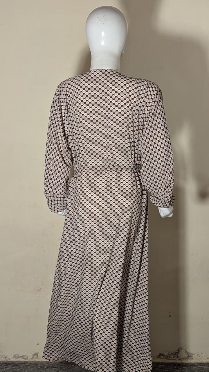 PRINTED ROESE CHARM MEXI ABAYA