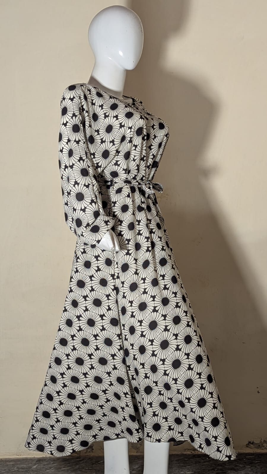 MANDALA PRINT TIE-WAIST