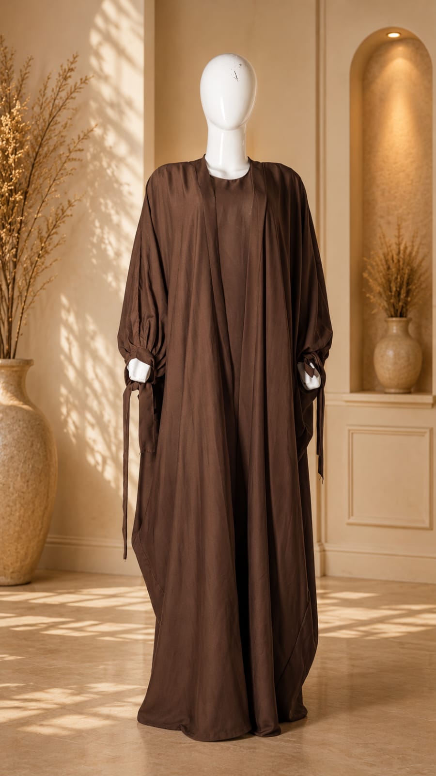 PREMIUM TAI KAFTAN BROWN